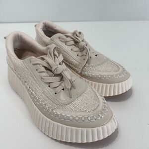 Dolce Vita Beige Platform Sneakers